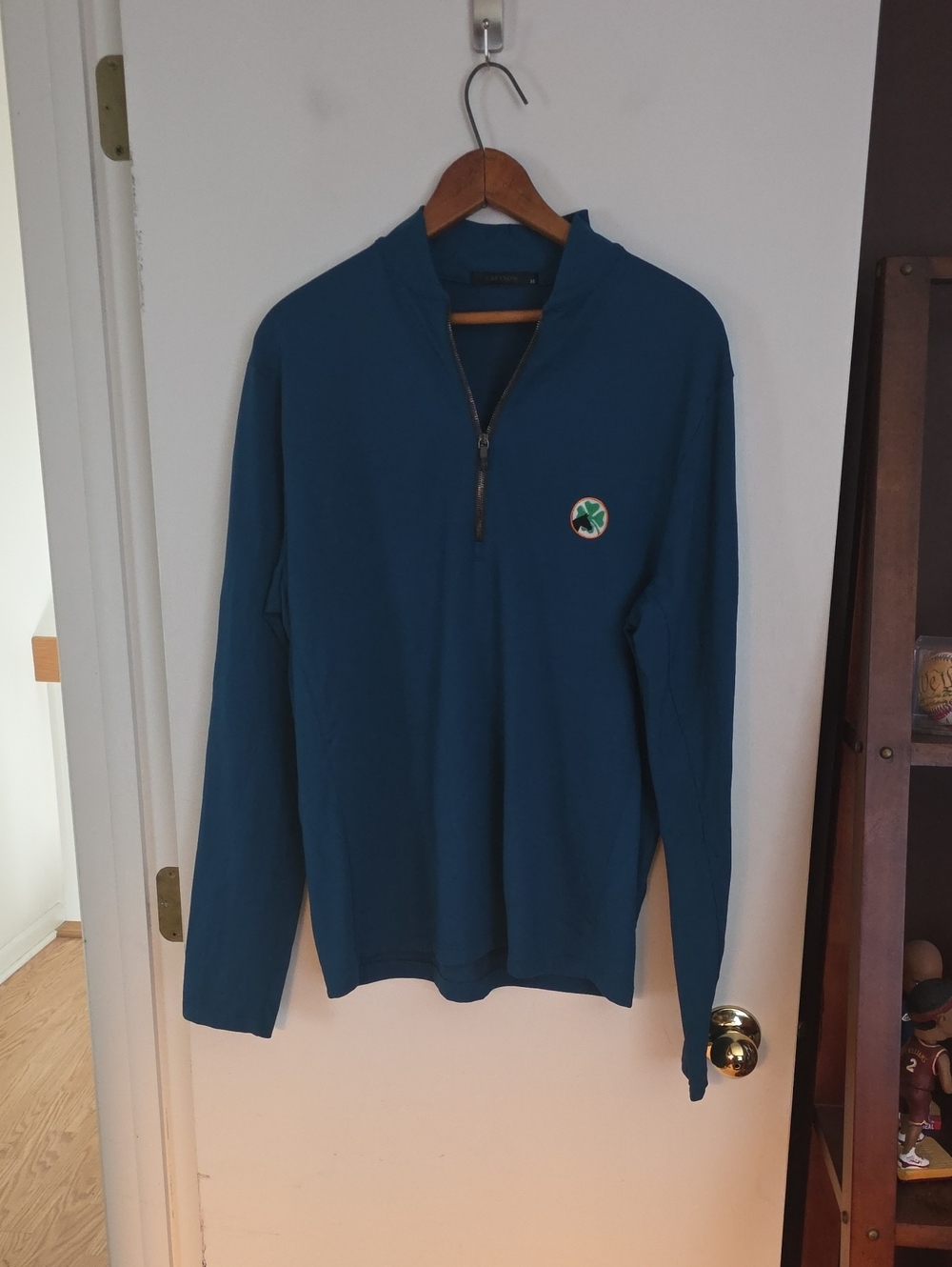 Greyson Medium Teal Golf Quarter Zip Excellent Condition